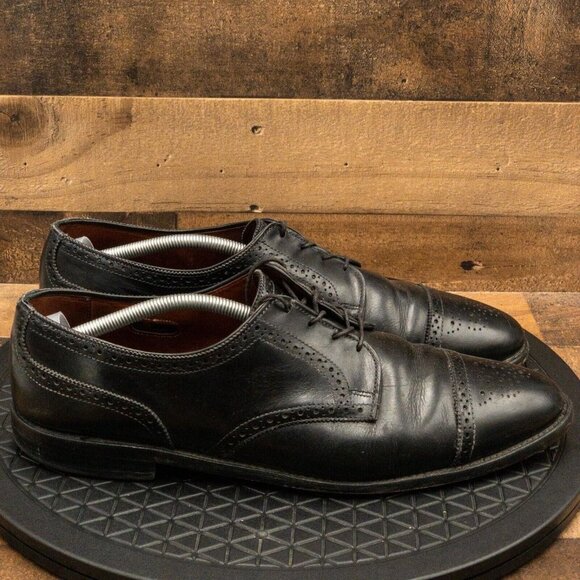 ALDEN NEW ENGAND MENS DRESS SHOES CAP TOE BLACK LEATHER OXFORDS SIZE 12 AAA/A - Picture 8 of 9